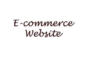 E-commerce website creation