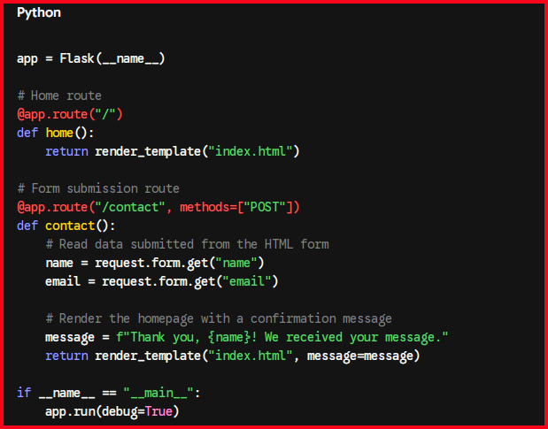 python and html